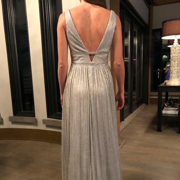 Grey and Gold Sparkle Dress - Picture 4 of 4